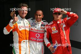 12.09.2009 Monza, Italy,  Adrian Sutil (GER), Force India F1 Team, Lewis Hamilton (GBR), McLaren Mercedes and Kimi Raikkonen (FIN), Räikkönen, Scuderia Ferrari  - Formula 1 World Championship, Rd 13, Italian Grand Prix, Saturday Qualifying