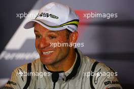 13.09.2009 Monza, Italy,  Rubens Barrichello (BRA), BrawnGP - Formula 1 World Championship, Rd 13, Italian Grand Prix, Sunday Press Conference