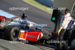 13.02.2009 Jerez, Spain,  Lewis Hamilton (GBR), McLaren Mercedes - Formula 1 Testing, Jerez