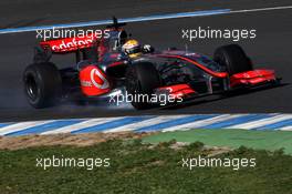 13.02.2009 Jerez, Spain,  Lewis Hamilton (GBR), McLaren Mercedes, MP4-24- Formula 1 Testing, Jerez