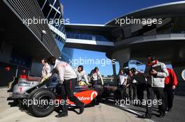 12.02.2009 Jerez, Spain,  Lewis Hamilton (GBR), McLaren Mercedes, MP4-24- Formula 1 Testing, Jerez