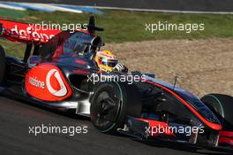 12.02.2009 Jerez, Spain,  Lewis Hamilton (GBR), McLaren Mercedes, MP4-24 - Formula 1 Testing, Jerez