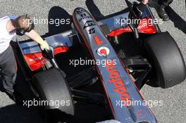 12.02.2009 Jerez, Spain,  Lewis Hamilton (GBR), McLaren Mercedes, MP4-24, detail - Formula 1 Testing, Jerez