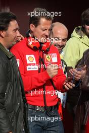 03.03.2009 Jerez, Spain,  Michael Schumacher (GER), Scuderia Ferrari, attends testing, signing autographs  - Formula 1 Testing, Jerez