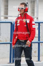 03.03.2009 Jerez, Spain,  Michael Schumacher (GER), Scuderia Ferrari, attends testing - Formula 1 Testing, Jerez