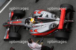 04.03.2009 Jerez, Spain,  Lewis Hamilton (GBR), McLaren Mercedes, MP4-24, detail - Formula 1 Testing, Jerez