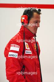 04.03.2009 Jerez, Spain,  Michael Schumacher (GER), Scuderia Ferrari, attends testing - Formula 1 Testing, Jerez