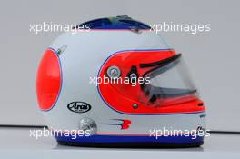16.03.2009 Jerez, Spain,  The helmet of Rubens Barrichello (BRA), BrawnGP, Brawn GP - Formula 1 Testing, Jerez