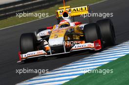 16.03.2009 Jerez, Spain,  Fernando Alonso (ESP), Renault F1 Team, R29, with new winglets by the airbox - Formula 1 Testing, Jerez