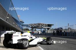 17.03.2009 Jerez, Spain,  Jenson Button (GBR), BrawnGP, Brawn GP, BGP001, BGP 001 - Formula 1 Testing, Jerez