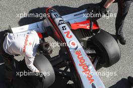 18.03.2009 Jerez, Spain,  Heikki Kovalainen (FIN), McLaren Mercedes, MP4-24, detail - Formula 1 Testing, Jerez