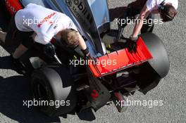 18.03.2009 Jerez, Spain,  Heikki Kovalainen (FIN), McLaren Mercedes, MP4-24, detail - Formula 1 Testing, Jerez