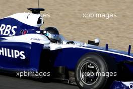 03.12.2009 Jerez, Spain,  Nico Hulkenberg (GER), WilliamsF1 Team - Formula 1 Testing, Jerez