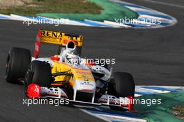 03.12.2009 Jerez, Spain,  Lucas di Grassi (BRA) Tests for  the Renault F1 Team - Formula 1 Testing, Jerez