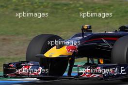 03.12.2009 Jerez, Spain,  Daniel Ricciardo (AUS), Tests for Red Bull Racing with a horn on the front nose - Formula 1 Testing, Jerez