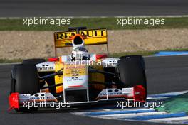 03.12.2009 Jerez, Spain,  Lucas di Grassi (BRA) Tests for  the Renault F1 Team - Formula 1 Testing, Jerez