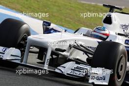 03.12.2009 Jerez, Spain,  Bertrand Baguette (BEL) Tests for the BMW Sauber F1 Team - Formula 1 Testing, Jerez