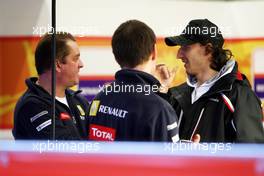 03.12.2009 Jerez, Spain,  Robert Kubica (POL),  in the Ranault F1 garage - Formula 1 Testing, Jerez