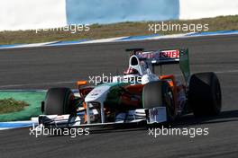 01.12.2009 Jerez, Spain,  JR Hildebrand (USA), Tests for Force India- Formula 1 Testing, Jerez