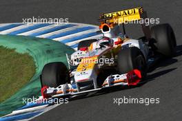 01.12.2009 Jerez, Spain,  Bertrand Baguette (BEL) Tests for  the Renault F1 Team- Formula 1 Testing, Jerez