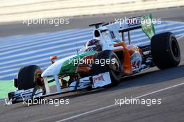 01.12.2009 Jerez, Spain,  JR Hildebrand (USA), Tests for Force India- Formula 1 Testing, Jerez