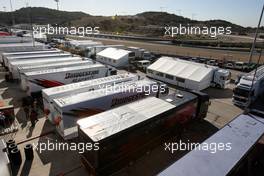 01.12.2009 Jerez, Spain,  Trucks in the Paddock - Formula 1 Testing, Jerez