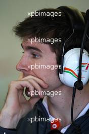 01.12.2009 Jerez, Spain,  JR Hildebrand (USA), Tests for Force India- Formula 1 Testing, Jerez