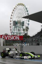02.10.2009 Suzuka, Japan,  Jenson Button (GBR), Brawn GP, BGP001, BGP 001 - Formula 1 World Championship, Rd 15, Japanese Grand Prix, Friday Practice
