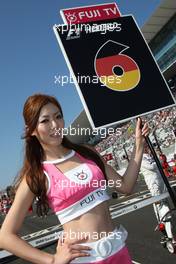 04.10.2009 Suzuka, Japan,  Grid girl - Formula 1 World Championship, Rd 15, Japanese Grand Prix, Sunday Grid Girl