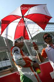 04.10.2009 Suzuka, Japan,  Adrian Sutil (GER), Force India F1 Team  - Formula 1 World Championship, Rd 15, Japanese Grand Prix, Sunday Pre-Race Grid