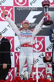 04.10.2009 Suzuka, Japan,  Jarno Trulli (ITA), Toyota Racing, 2nd - Formula 1 World Championship, Rd 15, Japanese Grand Prix, Sunday Podium