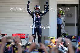 04.10.2009 Suzuka, Japan,  Sebastian Vettel (GER), Red Bull Racing, wins - Formula 1 World Championship, Rd 15, Japanese Grand Prix, Sunday Podium