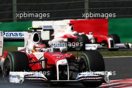 03.10.2009 Suzuka, Japan,  Timo Glock (GER), Toyota F1 Team, Jarno Trulli (ITA), Toyota Racing,- Formula 1 World Championship, Rd 15, Japanese Grand Prix, Saturday Practice