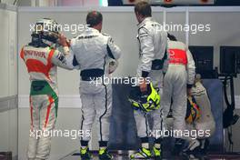 03.10.2009 Suzuka, Japan,  Rubens Barrichello (BRA), Brawn GP and Jenson Button (GBR), Brawn GP  - Formula 1 World Championship, Rd 15, Japanese Grand Prix, Saturday Qualifying