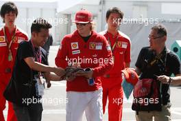 04.10.2009 Suzuka, Japan,  Kimi Raikkonen (FIN), Räikkönen, Scuderia Ferrari - Formula 1 World Championship, Rd 15, Japanese Grand Prix, Sunday