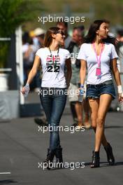 04.10.2009 Suzuka, Japan,  Jessica Michibata (JPN), girlfriend of Jenson Button (GBR) - Formula 1 World Championship, Rd 15, Japanese Grand Prix, Sunday