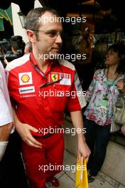 22.05.2009 Monte Carlo, Monaco,  Stefano Domenicali (ITA), Scuderia Ferrari Sporting Director goes to the meeting with Bernie Ecclestone (GBR) and Max Mosley (GB) at the ACM. - Formula 1 World Championship, Rd 6, Monaco Grand Prix, Friday