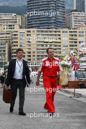 22.05.2009 Monte Carlo, Monaco,  Stefano Domenicali (ITA), Scuderia Ferrari, Sporting Director going to the FOTA meeting on the boat of Flavio Briatore (ITA), Renault F1 Team, Team Chief, Managing Director (Force Blue) - Formula 1 World Championship, Rd 6, Monaco Grand Prix, Friday