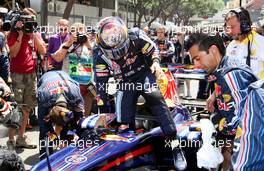 24.05.2009 Monte Carlo, Monaco,  Sebastian Vettel (GER), Red Bull Racing, RB5 - Formula 1 World Championship, Rd 6, Monaco Grand Prix, Sunday Pre-Race Grid
