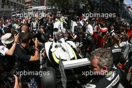 24.05.2009 Monte Carlo, Monaco,  Jenson Button (GBR), Brawn GP  - Formula 1 World Championship, Rd 6, Monaco Grand Prix, Sunday Pre-Race Grid