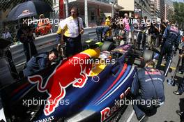 24.05.2009 Monte Carlo, Monaco,  Sebastian Vettel (GER), Red Bull Racing  - Formula 1 World Championship, Rd 6, Monaco Grand Prix, Sunday Pre-Race Grid