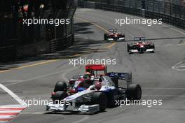 24.05.2009 Monte Carlo, Monaco,  Robert Kubica (POL), BMW Sauber F1 Team and Lewis Hamilton (GBR), McLaren Mercedes  - Formula 1 World Championship, Rd 6, Monaco Grand Prix, Sunday Race