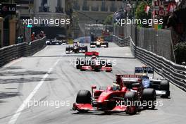 24.05.2009 Monte Carlo, Monaco,  Felipe Massa (BRA), Scuderia Ferrari, F60 leads Nico Rosberg (GER), Williams F1 Team, FW31 - Formula 1 World Championship, Rd 6, Monaco Grand Prix, Sunday Race