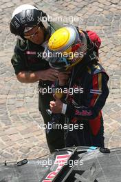 24.05.2009 Monte Carlo, Monaco,  Sebastien Buemi (SUI), Scuderia Toro Rosso crashes - Formula 1 World Championship, Rd 6, Monaco Grand Prix, Sunday Race