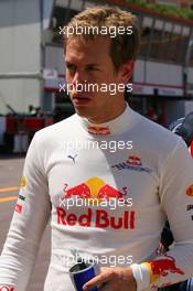 24.05.2009 Monte Carlo, Monaco,  Sebastian Vettel (GER), Red Bull Racing after retying from the race - Formula 1 World Championship, Rd 6, Monaco Grand Prix, Sunday Race