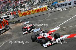 24.05.2009 Monte Carlo, Monaco,  Jarno Trulli (ITA), Toyota Racing and Timo Glock (GER), Toyota F1 Team, TF109 - Formula 1 World Championship, Rd 6, Monaco Grand Prix, Sunday Race