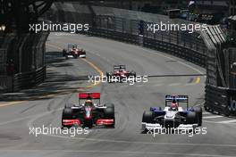 24.05.2009 Monte Carlo, Monaco,  Lewis Hamilton (GBR), McLaren Mercedes and Robert Kubica (POL), BMW Sauber F1 Team  - Formula 1 World Championship, Rd 6, Monaco Grand Prix, Sunday Race