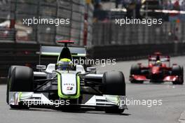 24.05.2009 Monte Carlo, Monaco,  Jenson Button (GBR), Brawn GP, BGP001, BGP 001, Felipe Massa (BRA), Scuderia Ferrari, F60 - Formula 1 World Championship, Rd 6, Monaco Grand Prix, Sunday Race