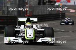 23.05.2009 Monte Carlo, Monaco,  Jenson Button (GBR), Brawn GP, BGP001, BGP 001- Formula 1 World Championship, Rd 6, Monaco Grand Prix, Saturday Practice
