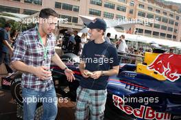 23.05.2009 Monte Carlo, Monaco,  Sebastian Vettel (GER), Red Bull Racing with Felix Sturm (GER) Boxer - Formula 1 World Championship, Rd 6, Monaco Grand Prix, Saturday